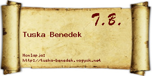 Tuska Benedek névjegykártya